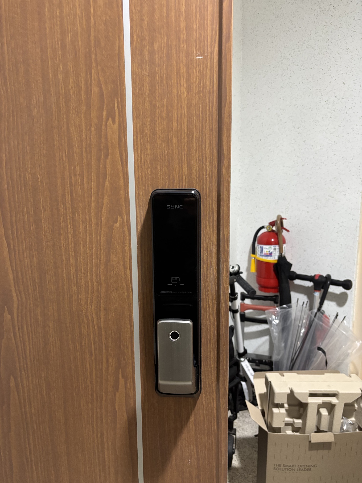 현대성우아파트 솔리티 Sync SP7000B 푸시풀 설치 완료
